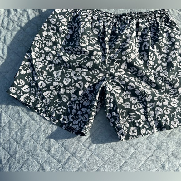 Vintage Polo Sport Hunter Green/White Swim Shorts Size XL - Picture 1 of 10